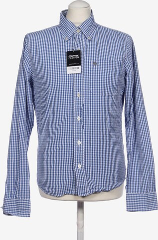 Abercrombie & Fitch Button Up Shirt in S in Blue: front