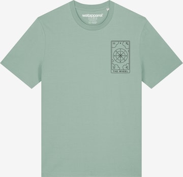 Watapparel Shirt 'Tarot The Wheel' in Grün: Vorderseite