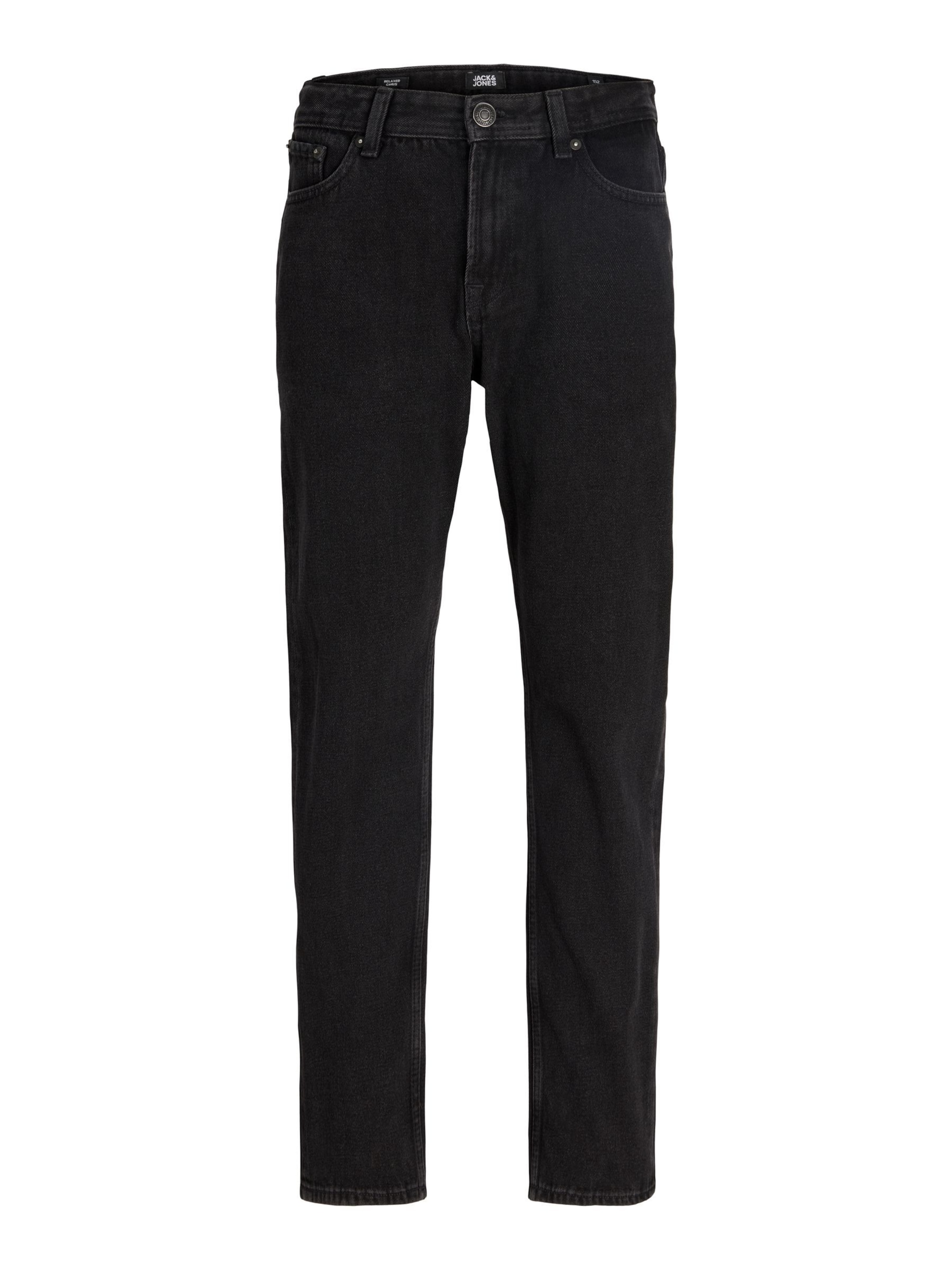Jack & Jones Junior Regular Jeans 'JJICHRIS ' in Black: front