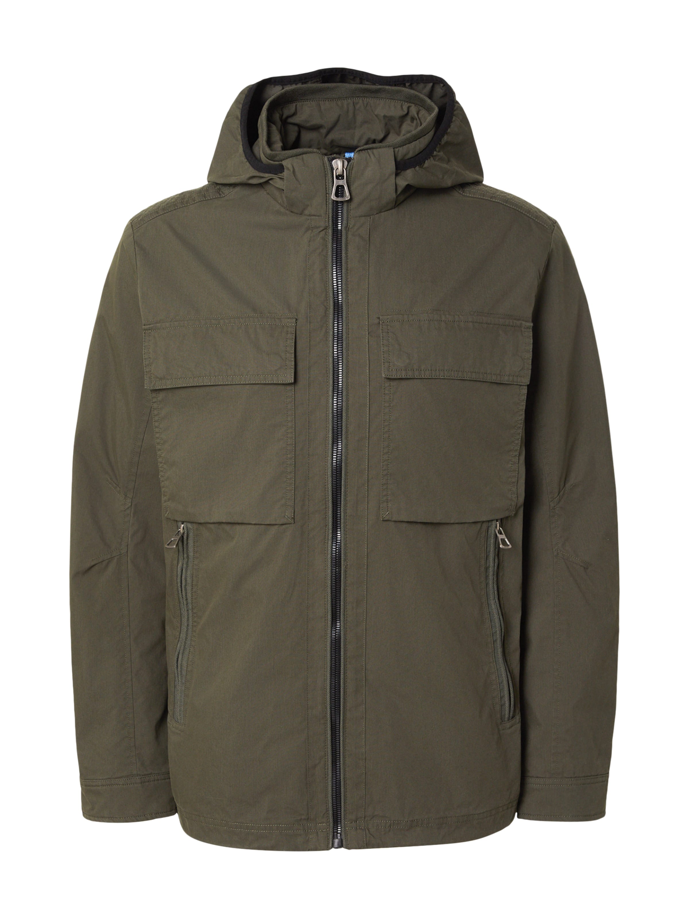 Veste mi-saison LERROS en vert : devant