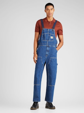 Regular Salopette en jean Carhartt WIP en bleu : devant