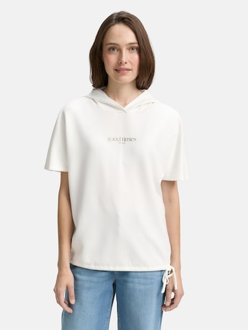 TOM TAILOR T-Shirt in Weiß: Vorderseite