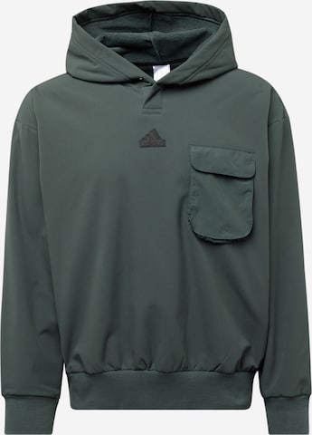 ADIDAS SPORTSWEAR Αθλητική μπλούζα φούτερ σε πράσινο: μπροστά