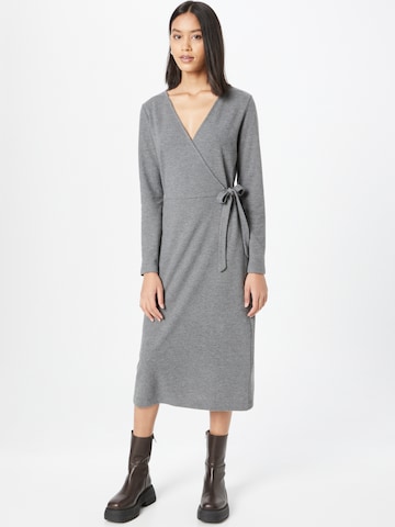 ESPRIT - Vestido de punto en gris: frente