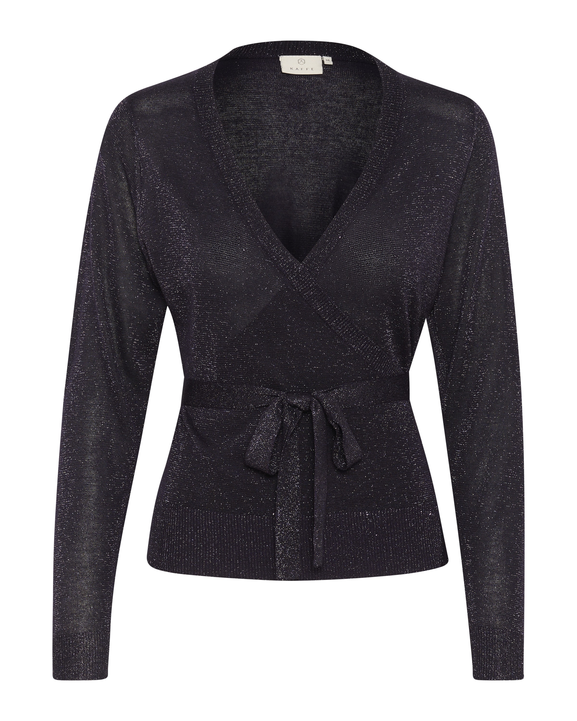 Kaffe Gebreid vest 'Ankra' in Zwart: voorkant