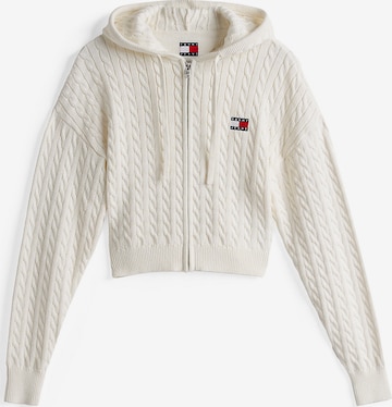 Cardigan Tommy Jeans en blanc : devant