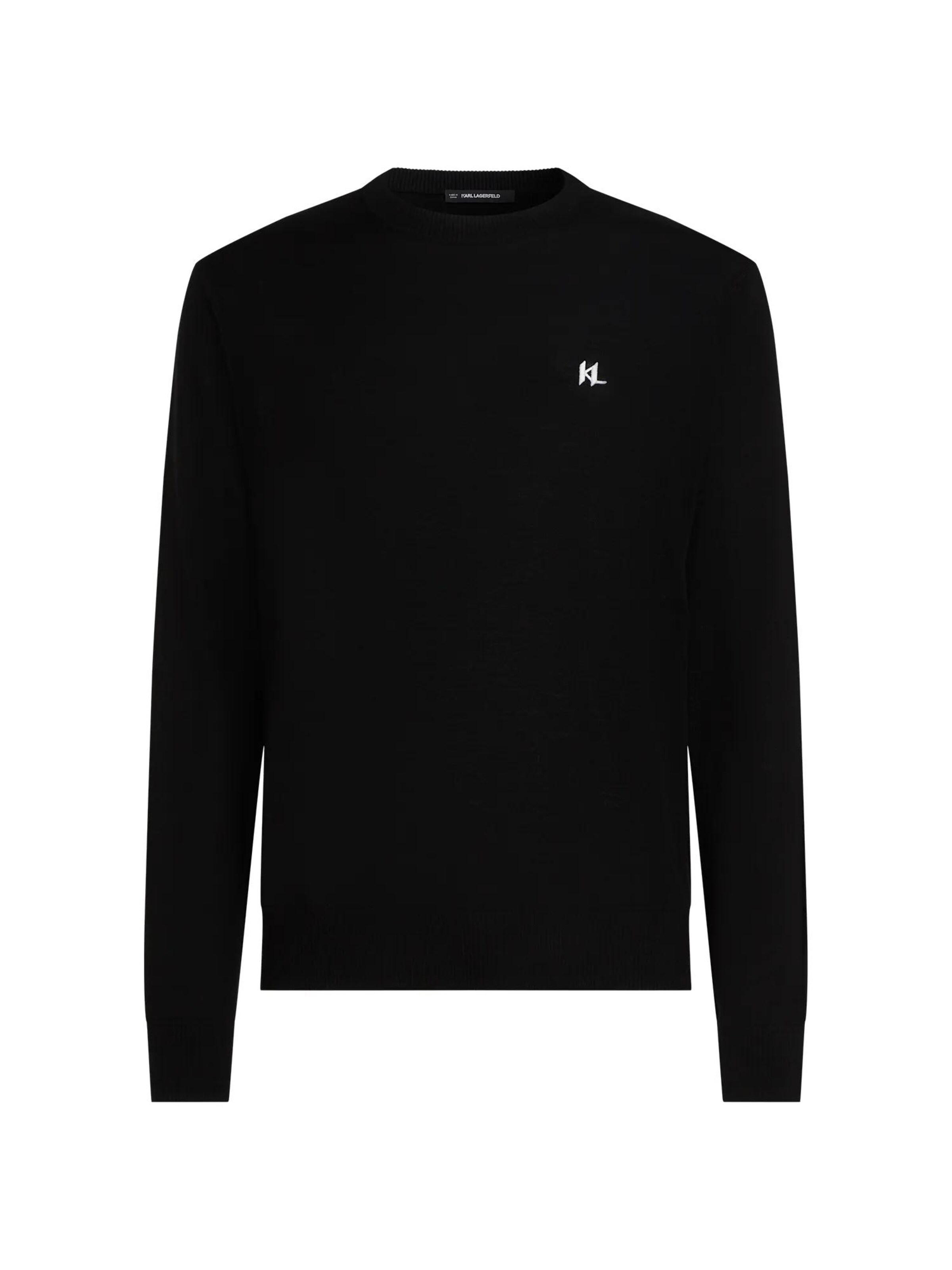 Karl Lagerfeld - Jersey en negro: frente