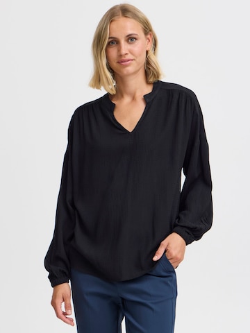 Fransa Bluse 'FROLINE BL 4' in Schwarz: Vorderseite