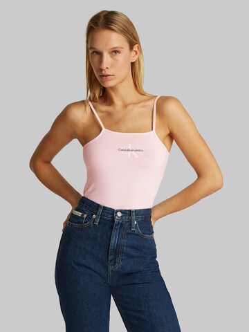 Calvin Klein Jeans Tričkové body – pink: přední strana
