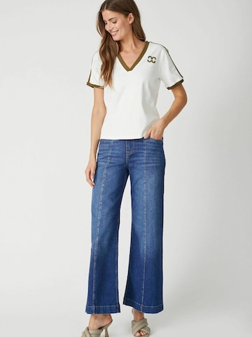 T-shirt ' EdgeCC ' co'couture en blanc