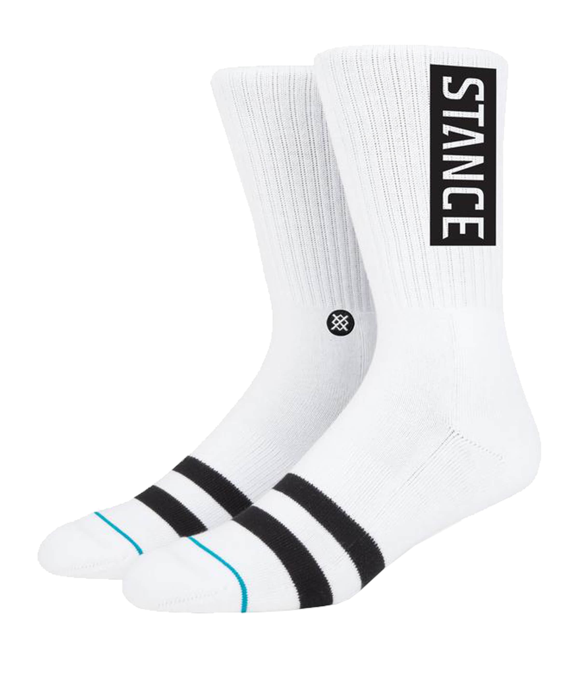 Calzino sportivo di Stance in bianco: frontale