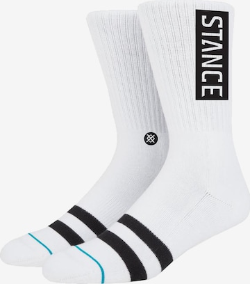 Calzino sportivo di Stance in bianco: frontale