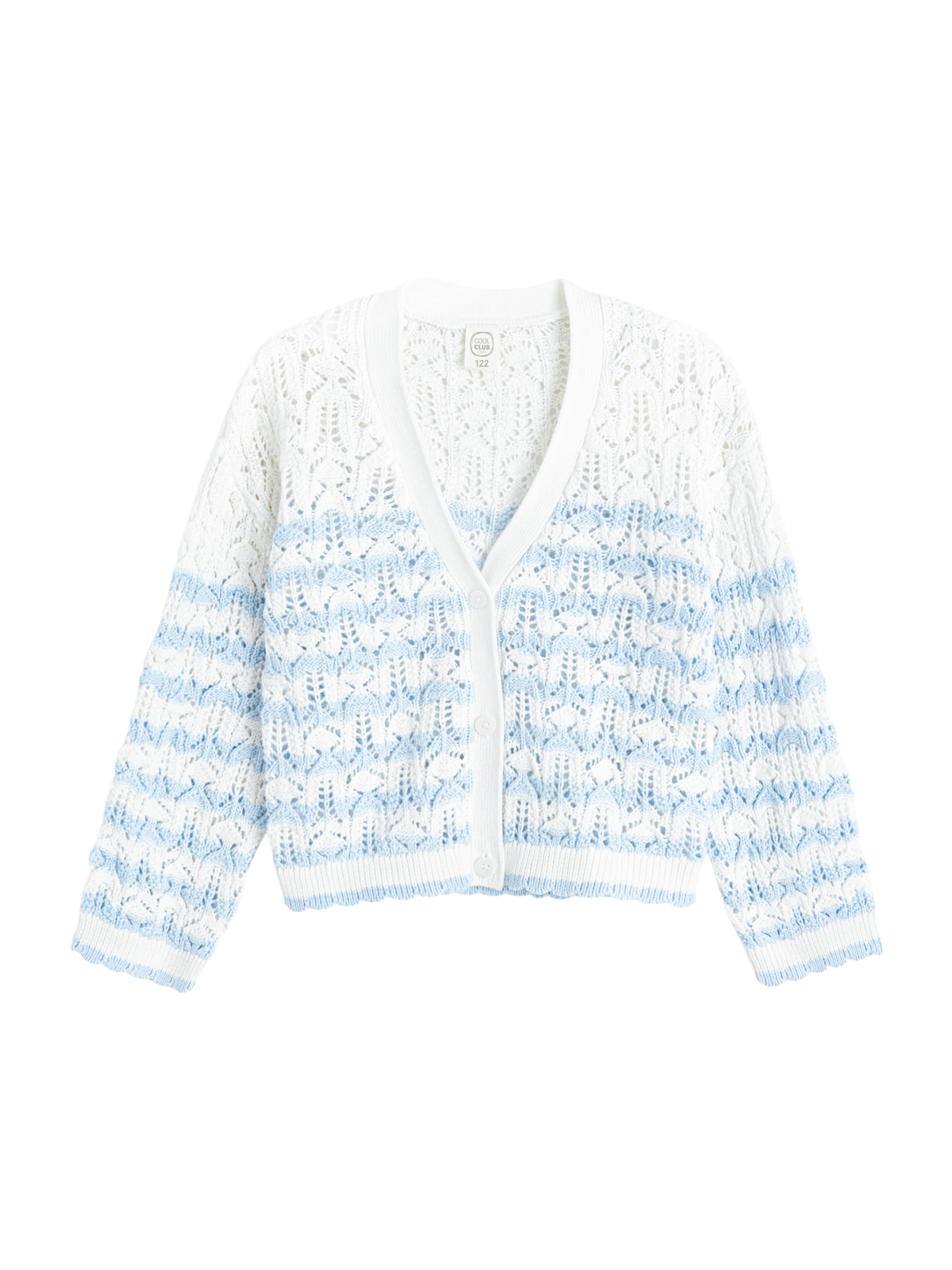 Cool Club Вязаная кофта в Белый: спереди