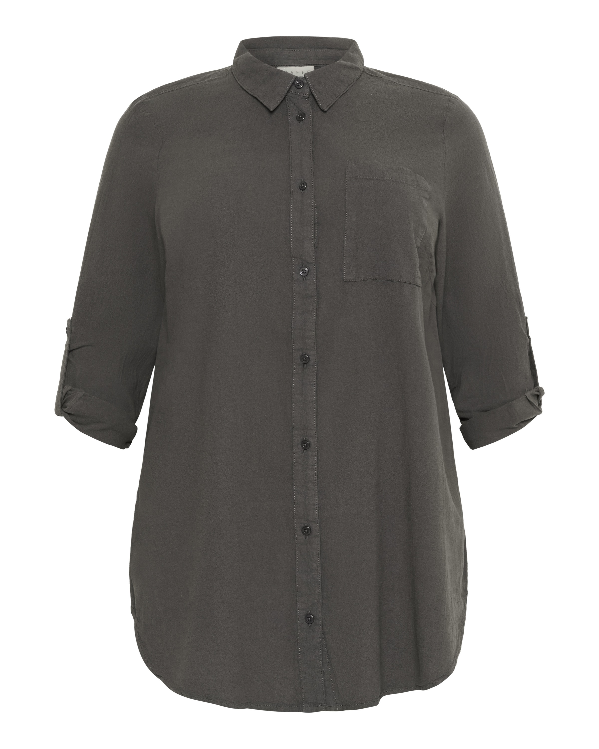 pilka KAFFE CURVE Palaidinė &#x27;Nana&#x27;: priekis