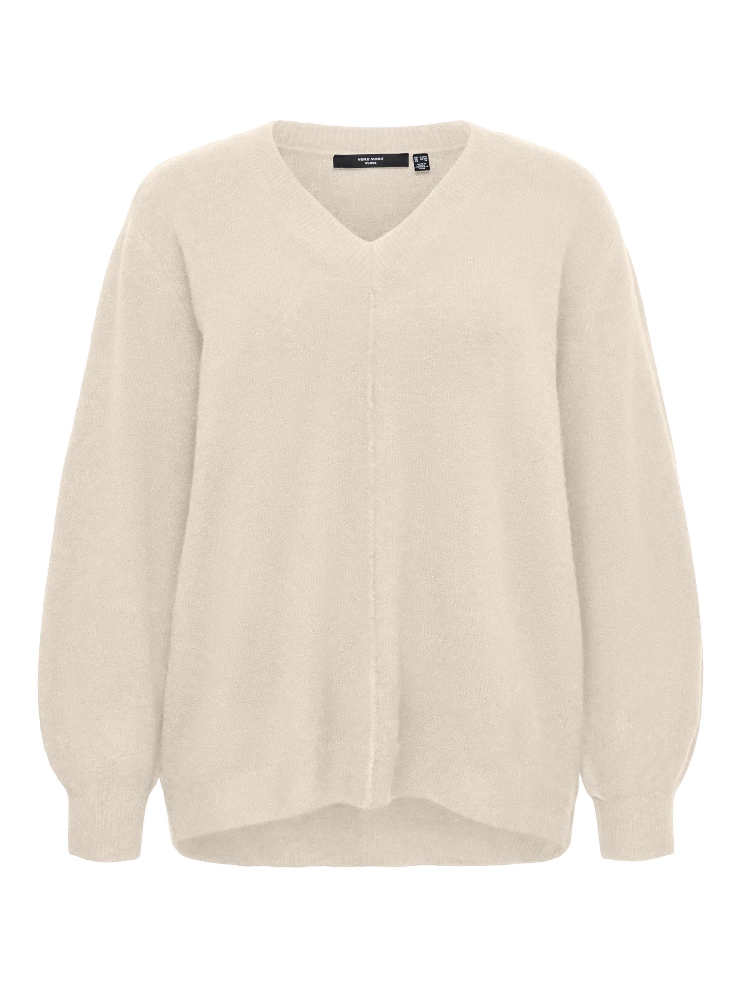 Vero Moda Curve Pullover 'VMCBesti' in Beige: Vorderseite