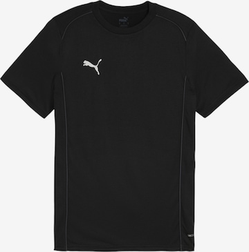 PUMA Performance Shirt 'teamFINAL' in Black: front