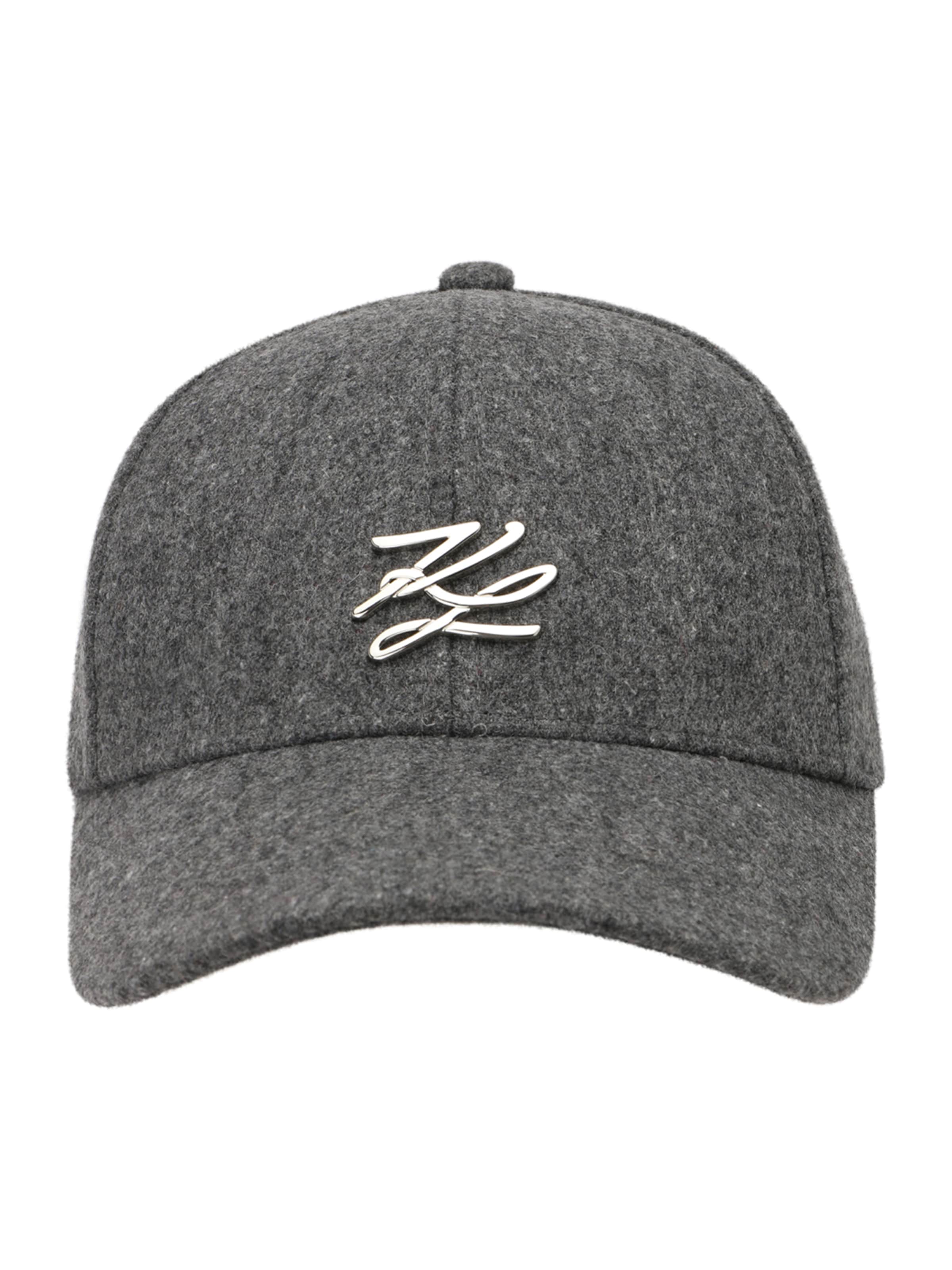 Șapcă Karl Lagerfeld pe gri piatră, Vizualizare produs