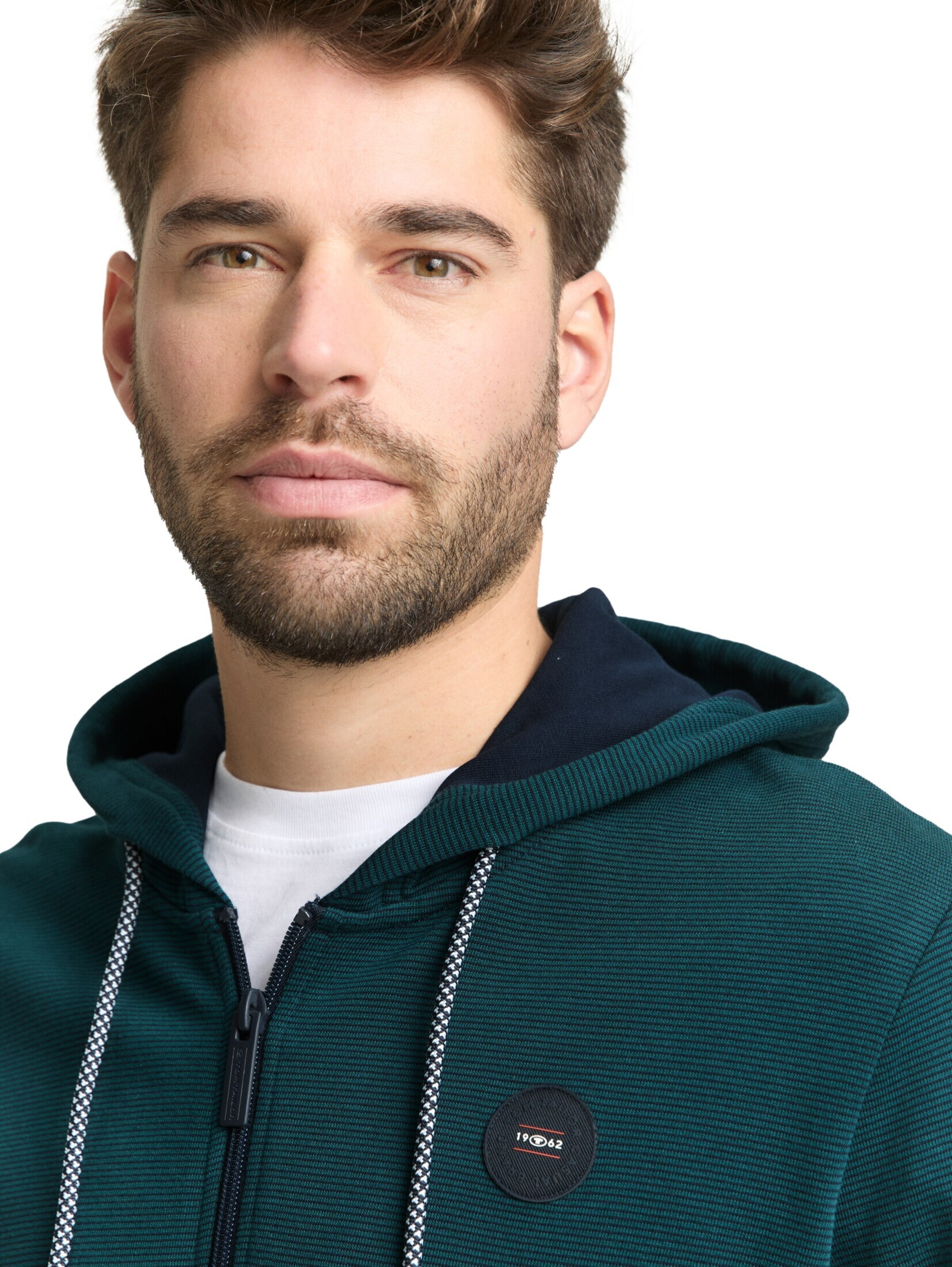 TOM TAILOR Sweatvest in Groen