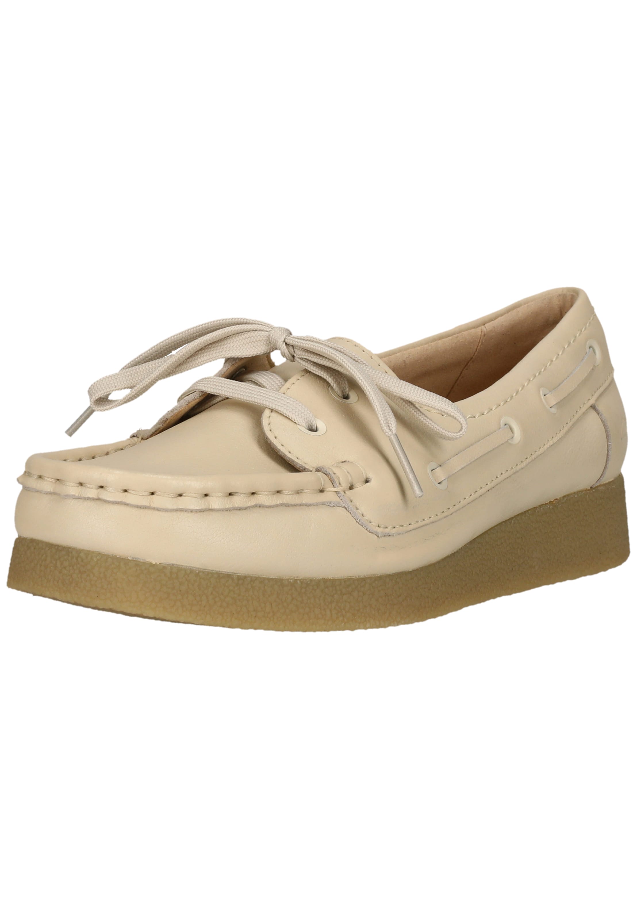 CLARKS Schnürschuhe 'Wallabee EVO Sea' in Beige: Vorderseite