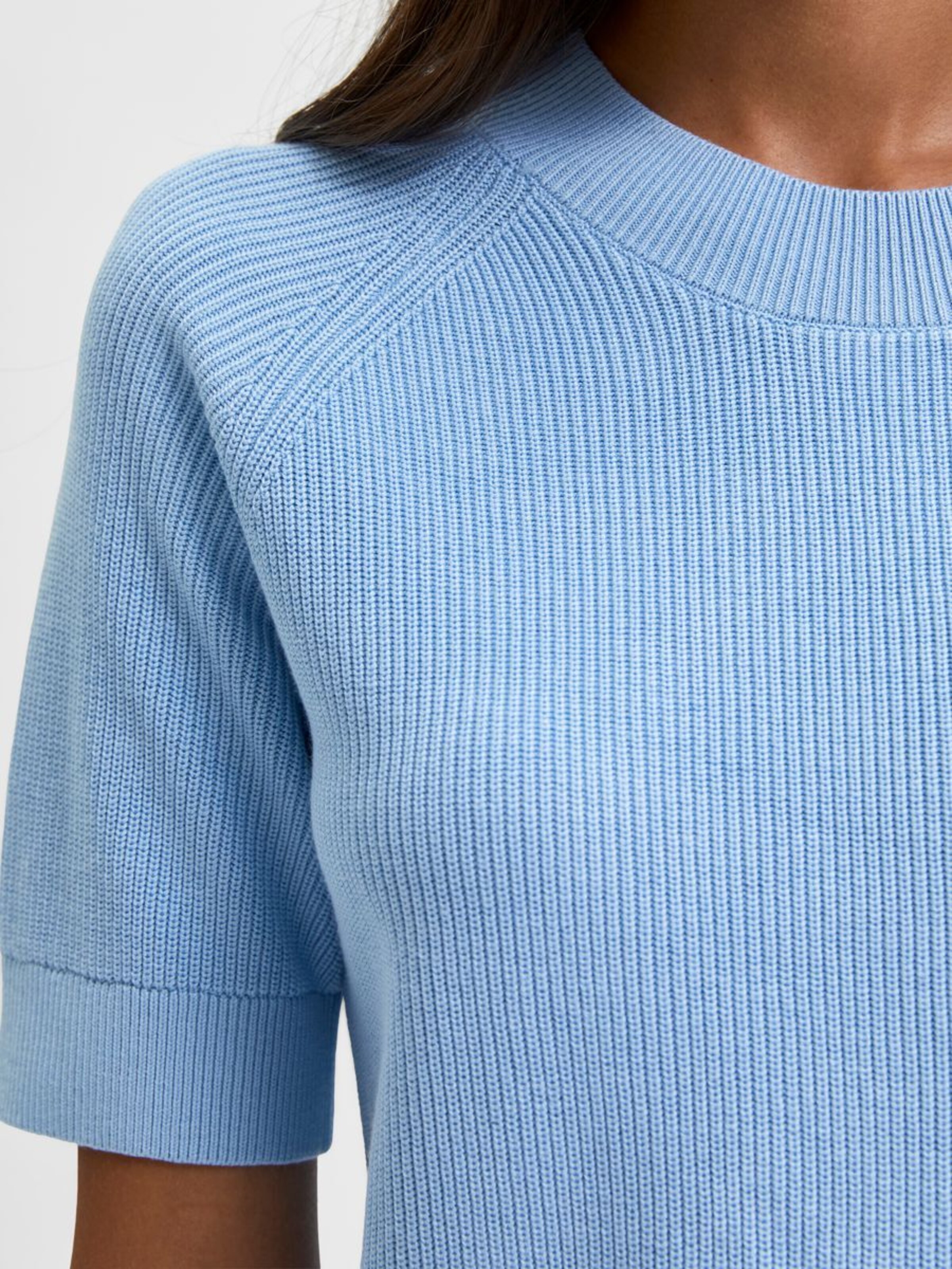 Frauen Große Größen SELECTED FEMME Pullover in Blau - IQ16724