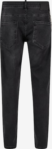 2Y Premium Tapered Jeans in Schwarz