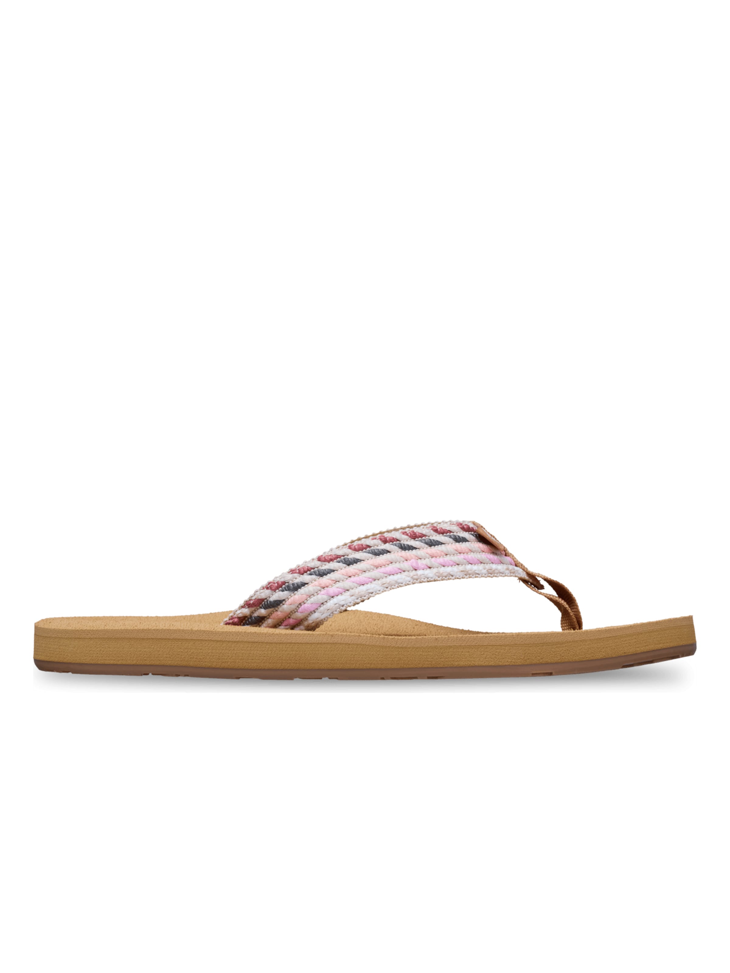 ROXY T-Bar Sandals 'Porto Rope' in Pink