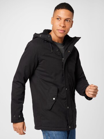 Parka di mezza stagione 'STATE' di JACK & JONES in nero: frontale