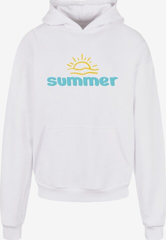 Merchcode Sweatshirt 'Summer - Sun' in Weiß: predná strana