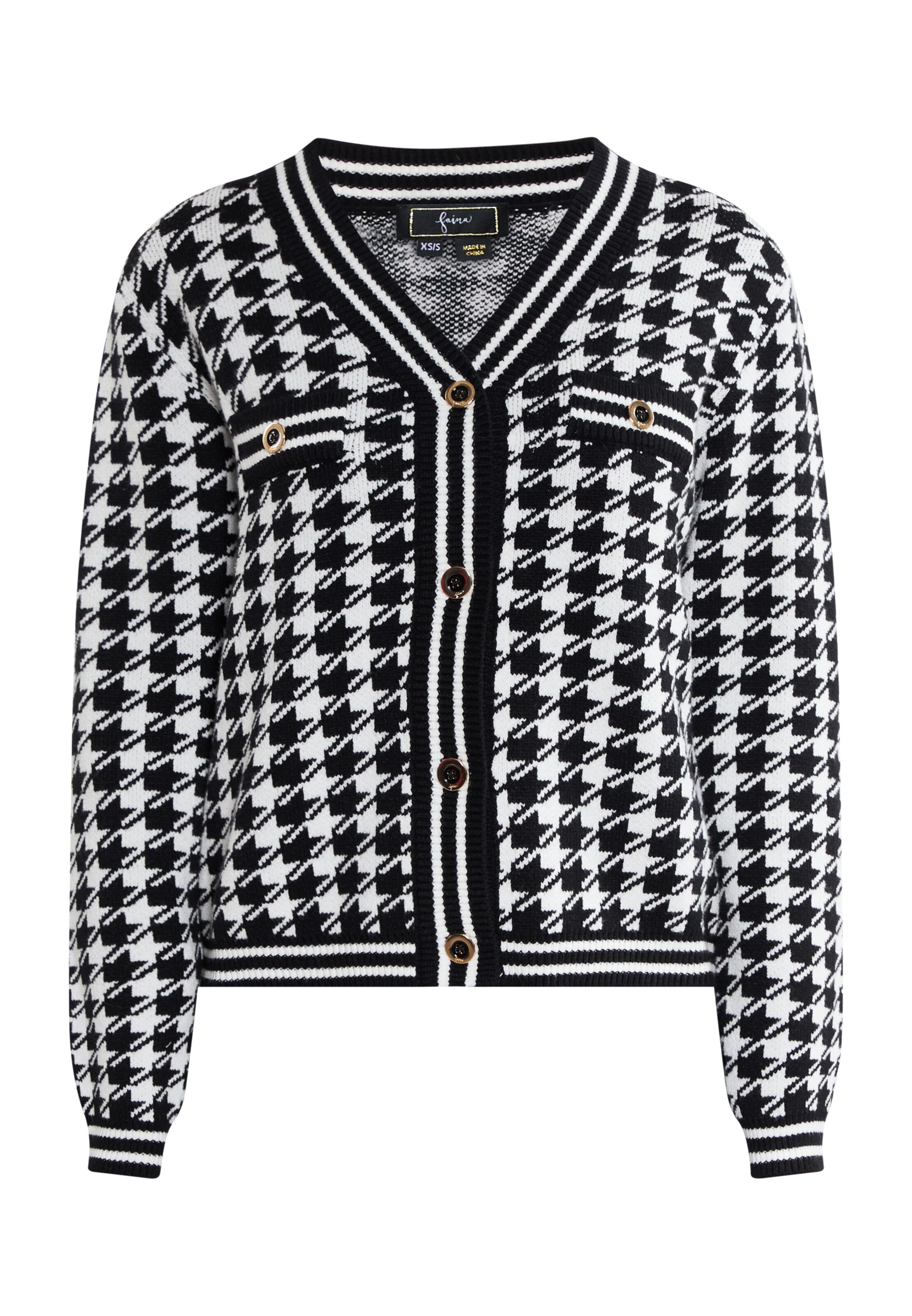 faina Kardigán - fekete: elől