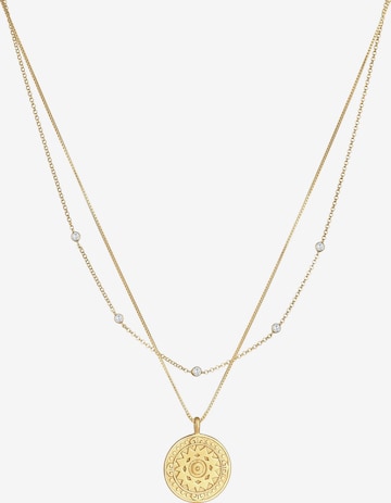 ELLI Halskette Layer, Münze, Ornament in Gold