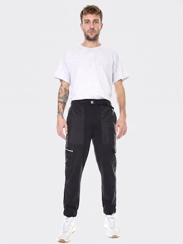 Baggy Pantalon '66 Supply Fleece' VANS en noir : devant