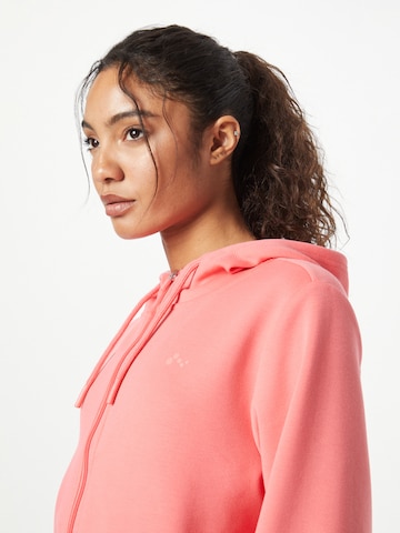 ONLY PLAY Athletic Zip-Up Hoodie in Orange