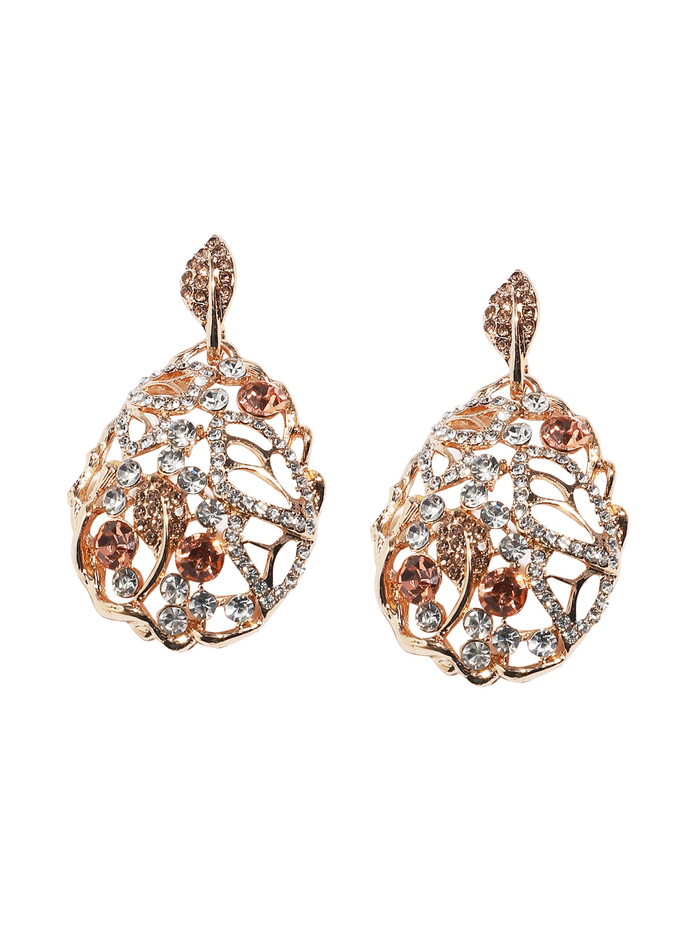 SOHI Обеци ' Ansonia ' в злато: отпред