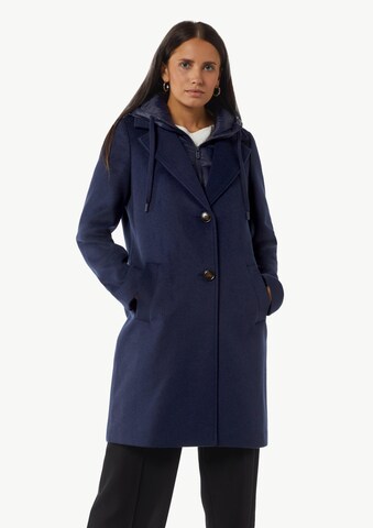 comma casual identity Between-seasons coat in Blue: front