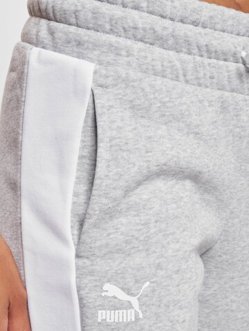 Coupe slim Pantalon 'Team' PUMA en gris