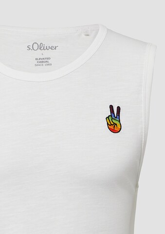 T-Shirt s.Oliver en blanc