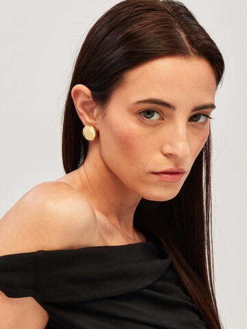 Boucles d'oreilles 'Bubble' Breil en or : devant