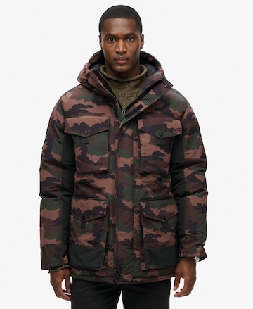 Superdry Winter Jacket in Green: front