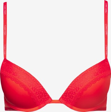 Calvin Klein Underwear Push-up BH 'Flirty' i rød: forside