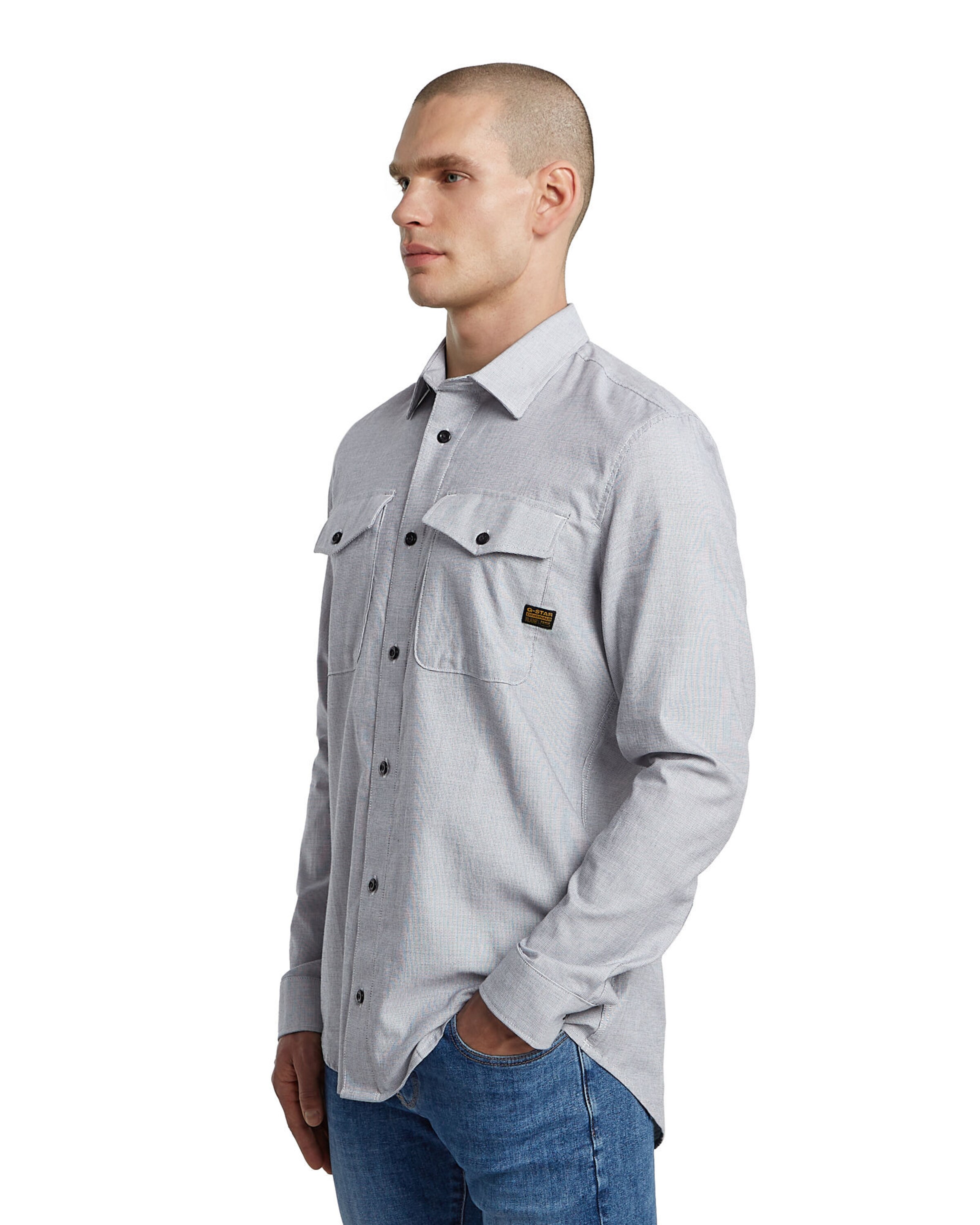 G-STAR Regular Fit Hemd in Blau