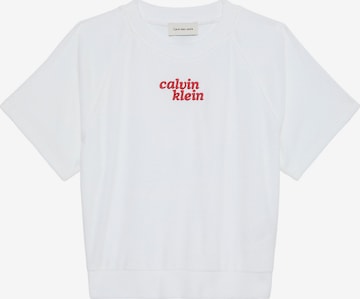 Haut Calvin Klein Jeans en blanc : devant