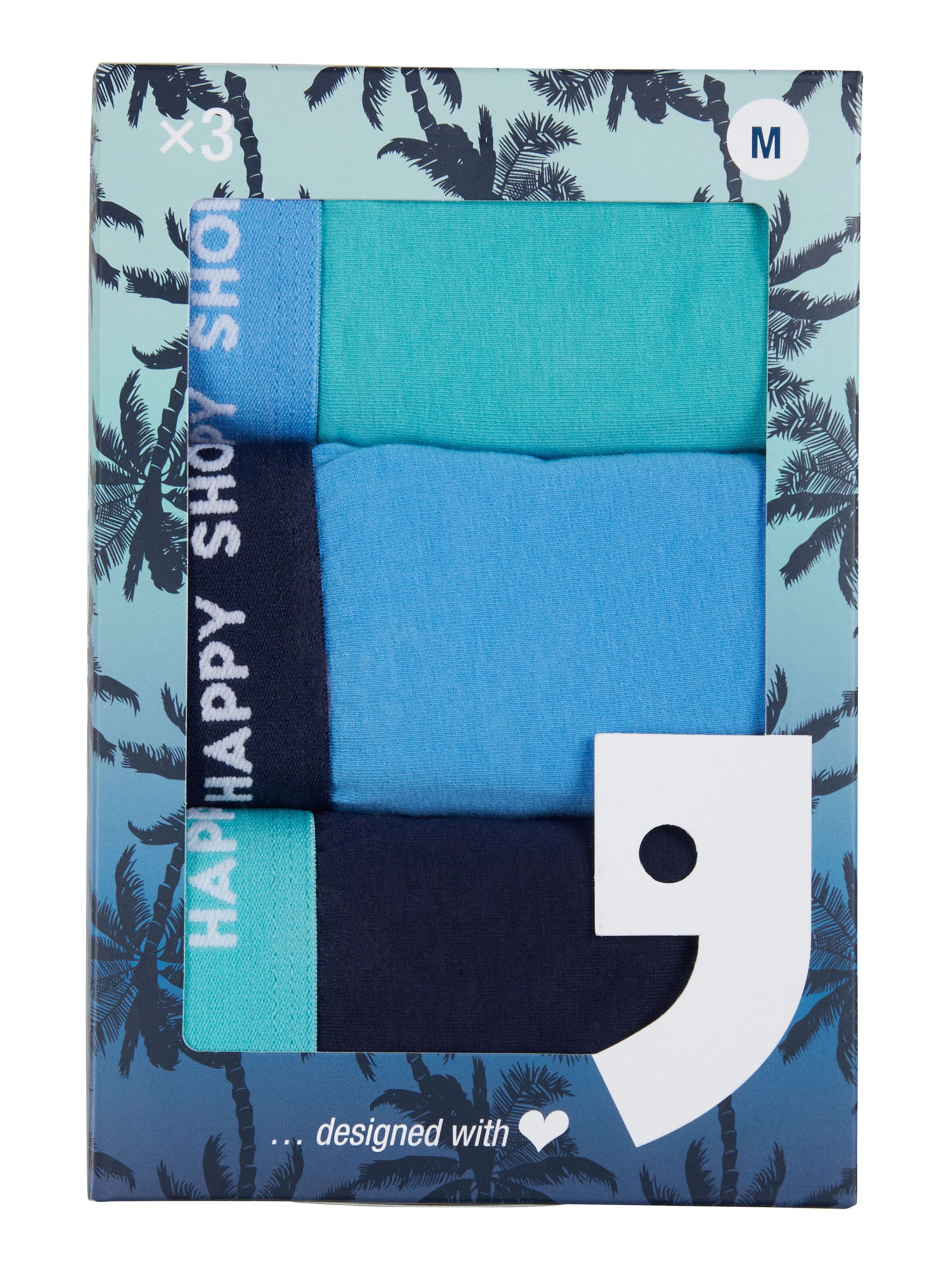 Happy Shorts Retro Boxer ' Jersey ' in Mischfarben