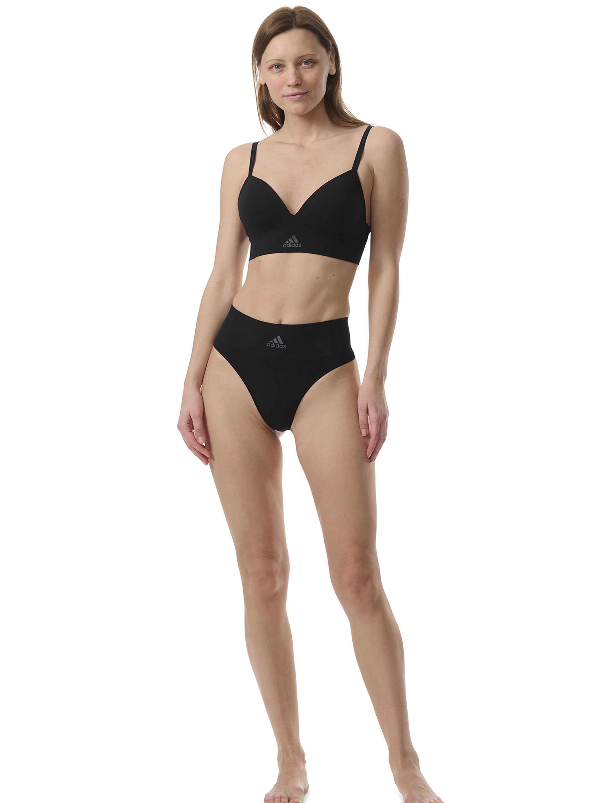 ADIDAS SPORTSWEAR Triangle Bra ' Sport Active Seamless Micro Stretch ' in Black: front