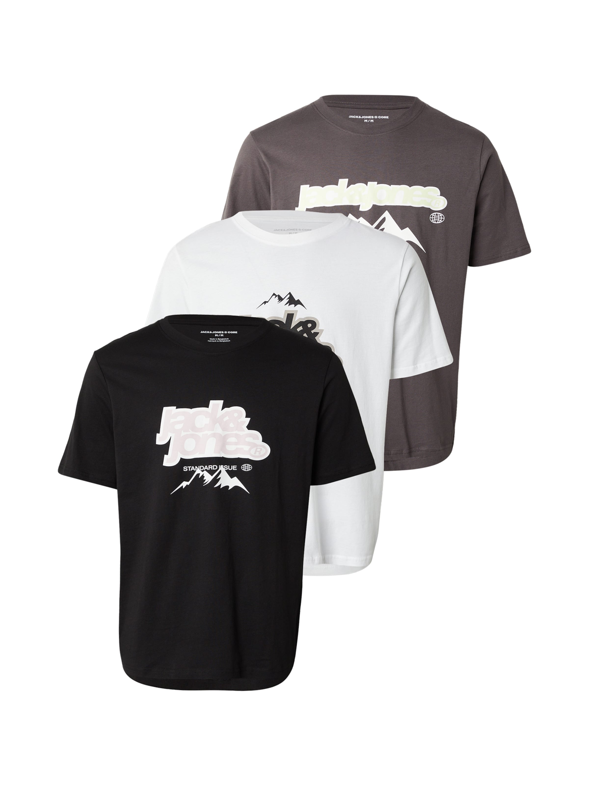 T-Shirt 'JCOFLARE' JACK & JONES en gris : devant