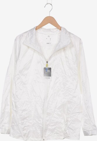 ADIDAS PERFORMANCE Sweatshirt & Zip-Up Hoodie in 4XL in White: front