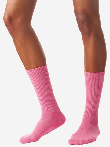 Von Jungfeld Socks 'Einfarbige CLASSICS' in Pink: front