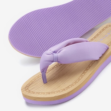 Tongs Elbsand en violet