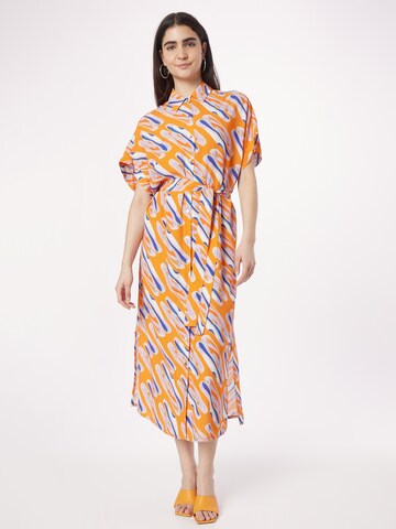 FRNCH PARIS Платье-рубашка 'EDWIGE' в Оранжевый: спереди