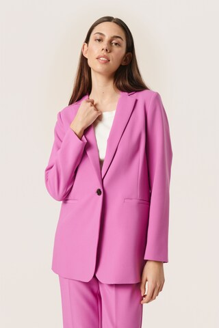 Blazer 'Corinne' SOAKED IN LUXURY en violet : devant