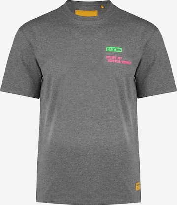 CATERPILLAR Shirt 'Caution' in Grey: front